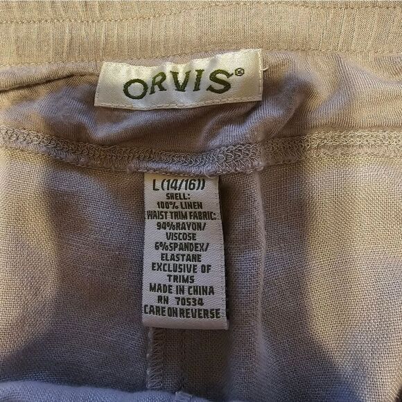 Orvis Capris Women's large gray Pre-owned - Picture 3 of 4